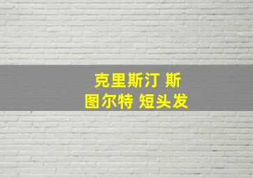 克里斯汀 斯图尔特 短头发